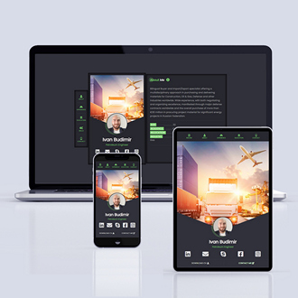 Petroleum Engineer website mockup